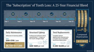 The 'Subscription' of Tooth Loss: A 25-Year Financial Bleed